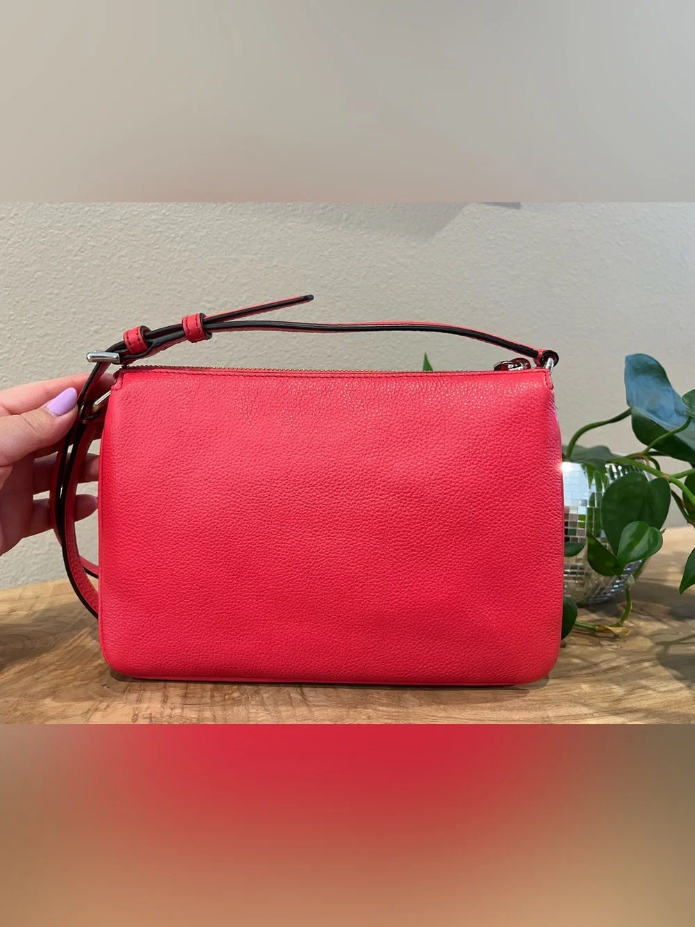 Kate Spade Coral Pink Jackson Triple Gusset Crossbody